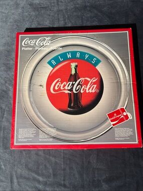 Coca-Cola Red & Silver Retro Bottle Serving Platter